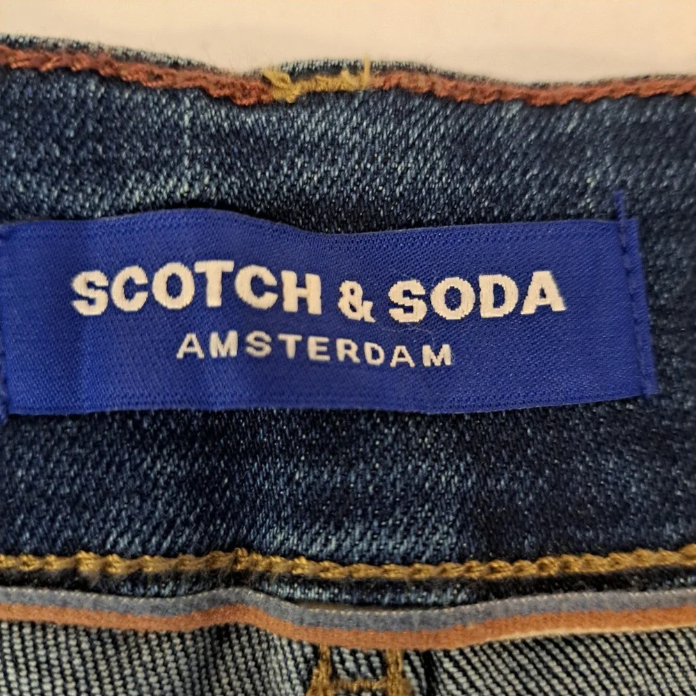 Scotch & Soda Womens Jeans 8 Dark Blue NWT Wide Leg Utility 1721-450